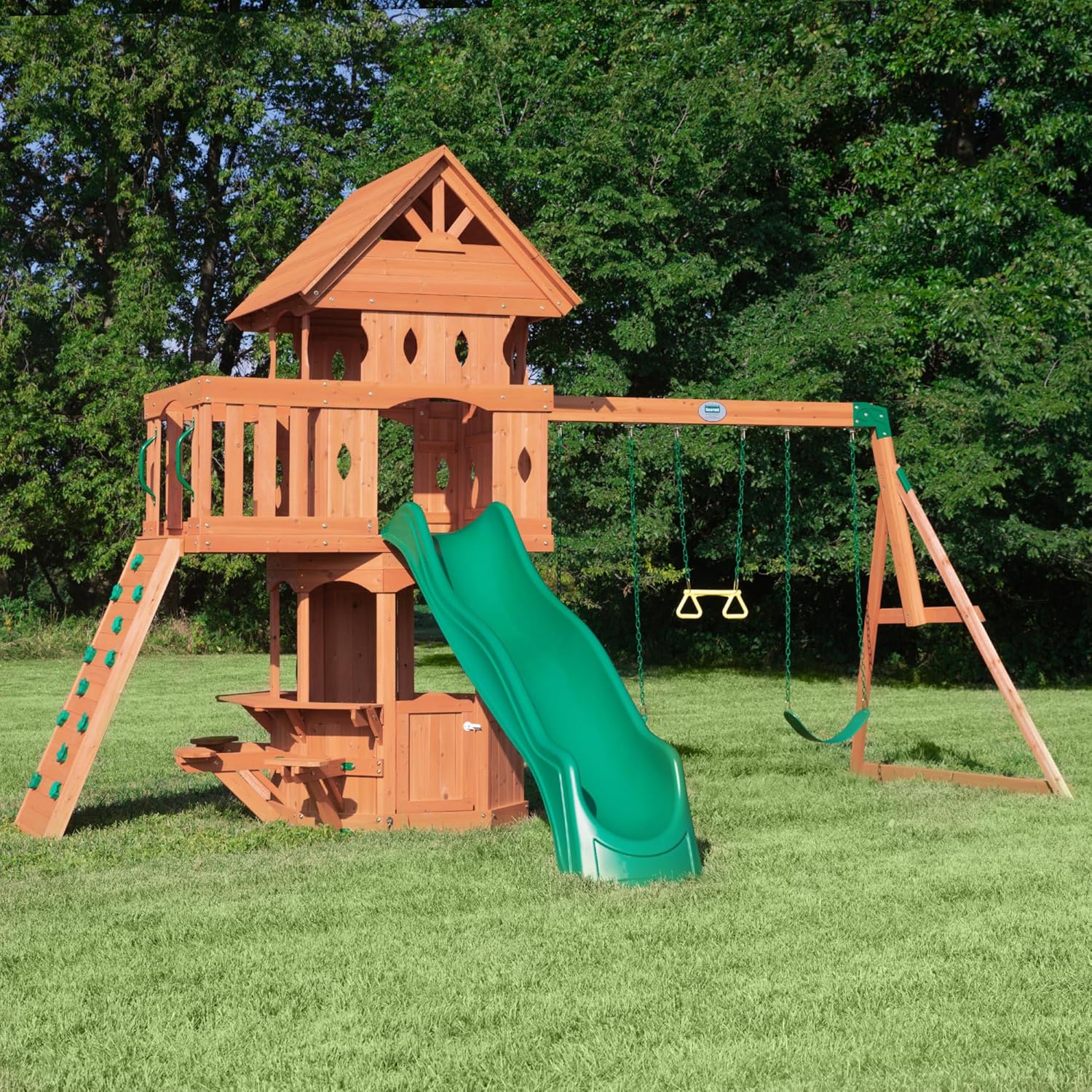 Cedar Wood Playset Swing Set R74971