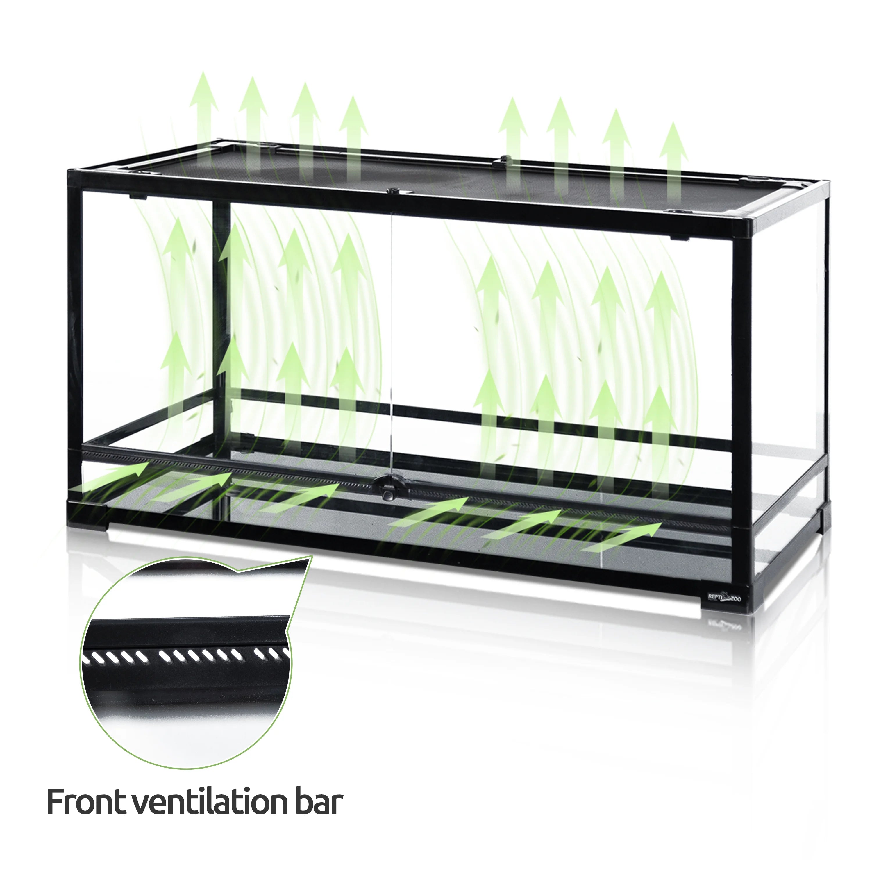 Glass Reptile Terrarium 50 Gallon 36" x 18" x 18" with Screen Ventilation G199
