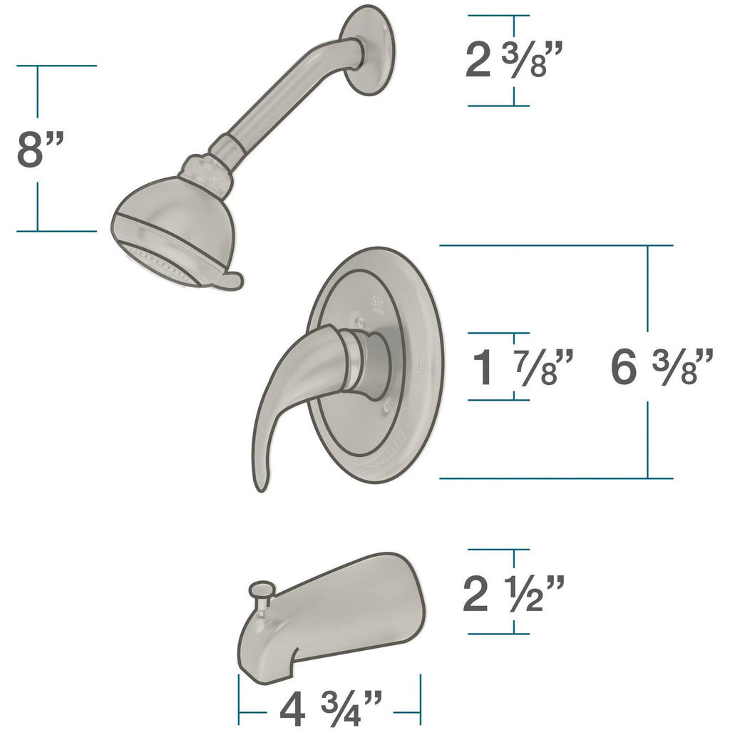 Antique Bronze 3 Piece Shower Set F835