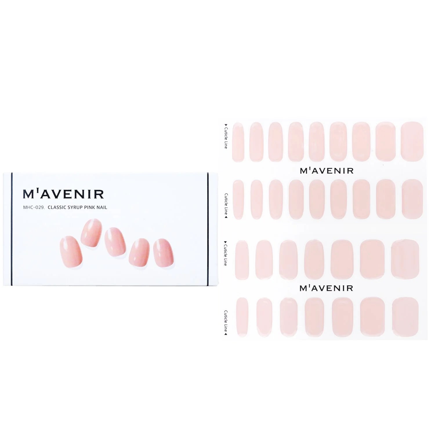 32pcs Pink Marble Nail Sticker O986167