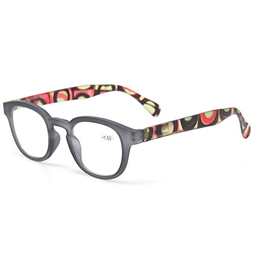 5 Pack Unisex Reading Glasses with Spring Hinge G567