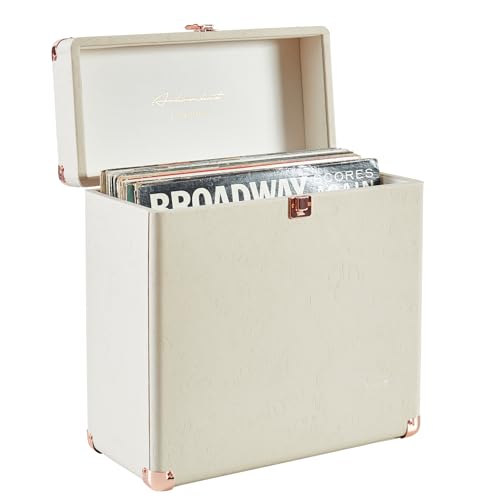 Vinyl Record Storage and Carrying Case, Holds 30 Albums C155888