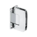 Polished Chrome Wall Mount Full Back Plate Standard Hinge C3242