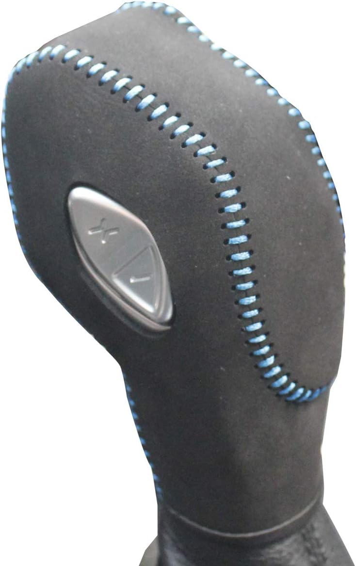 Black Leather Gear Shift Knob Cover Pack of 2 T7811
