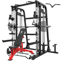 All-in-One Smith Machine Power Cage with Smith Bar and Cable Crossover Machine C645089