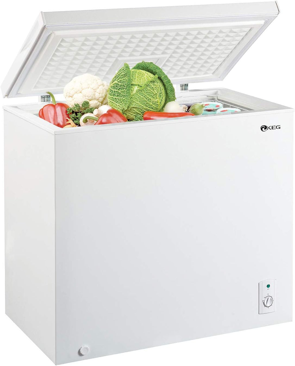 7.0 Cubic Feet Top Chest Freezer with Adjustable Thermostat and Removable Storage Basket N848