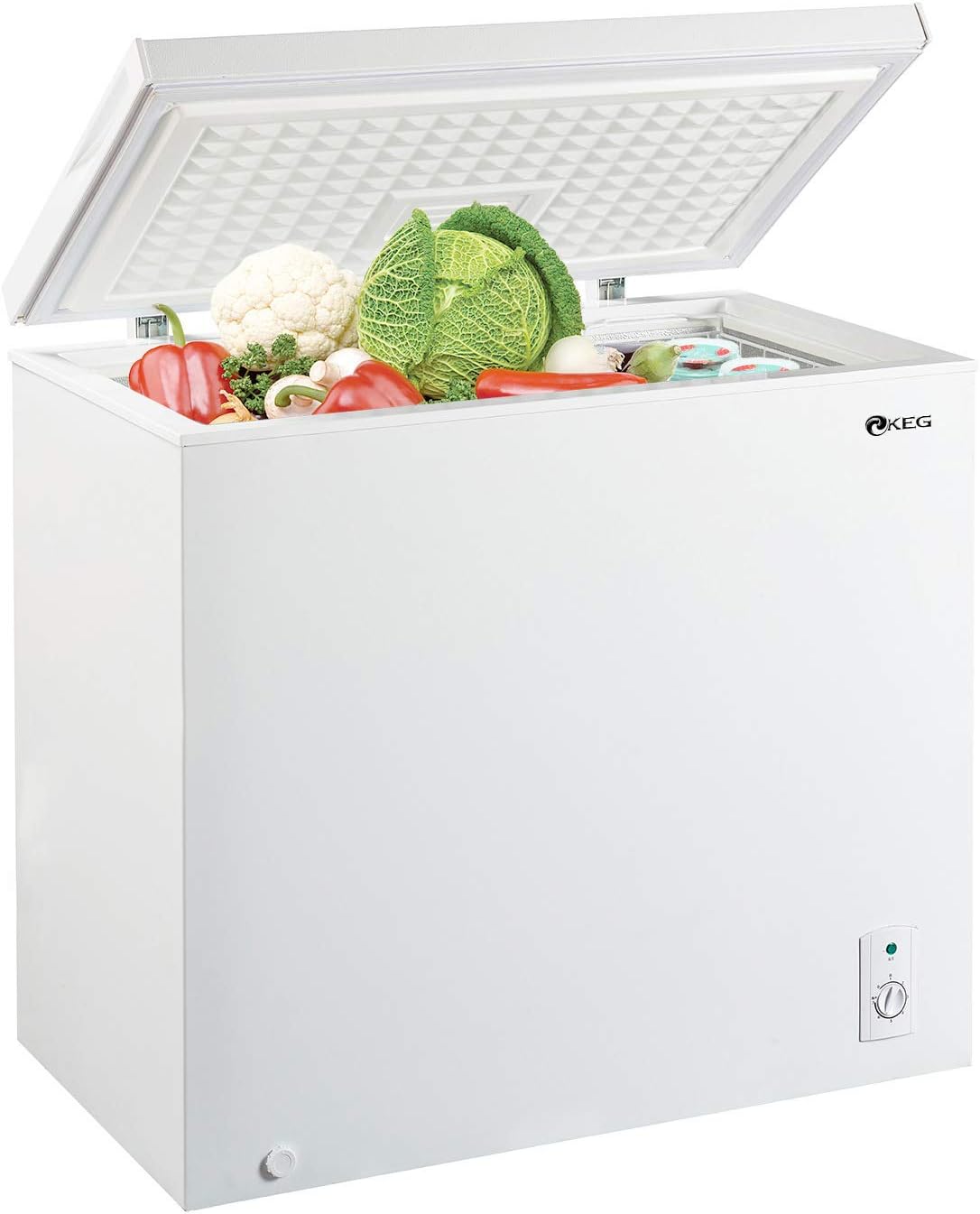 7.0 Cubic Feet Top Chest Freezer with Adjustable Thermostat and Removable Storage Basket N848