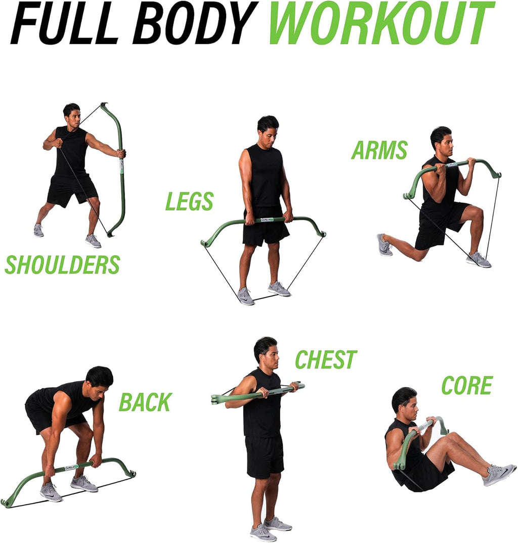 Portable Home Gym Resistance Bands and Bar System B7581