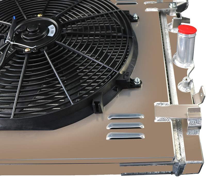 3 Row Aluminum Radiator with Shroud Fan and Relay U92405