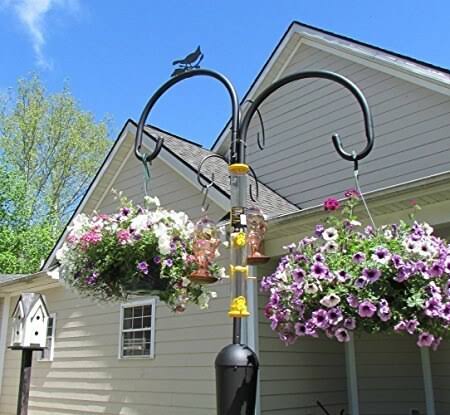 Birdfeeder Pole and Hooks W98108
