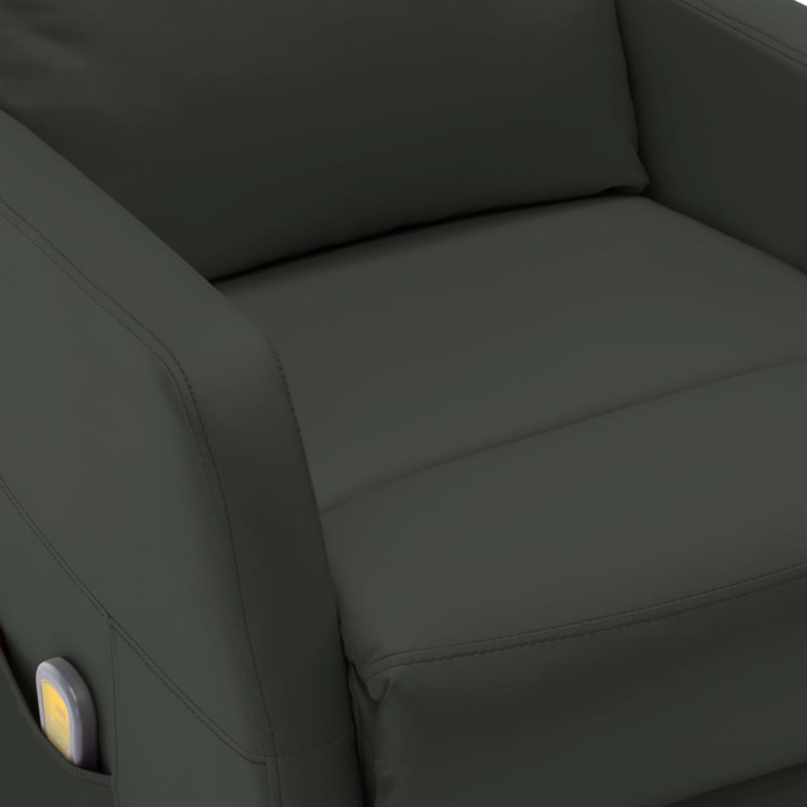 Faux Leather Massage Reclining Chair with Adjustable Footrest and Side Pocket V8946