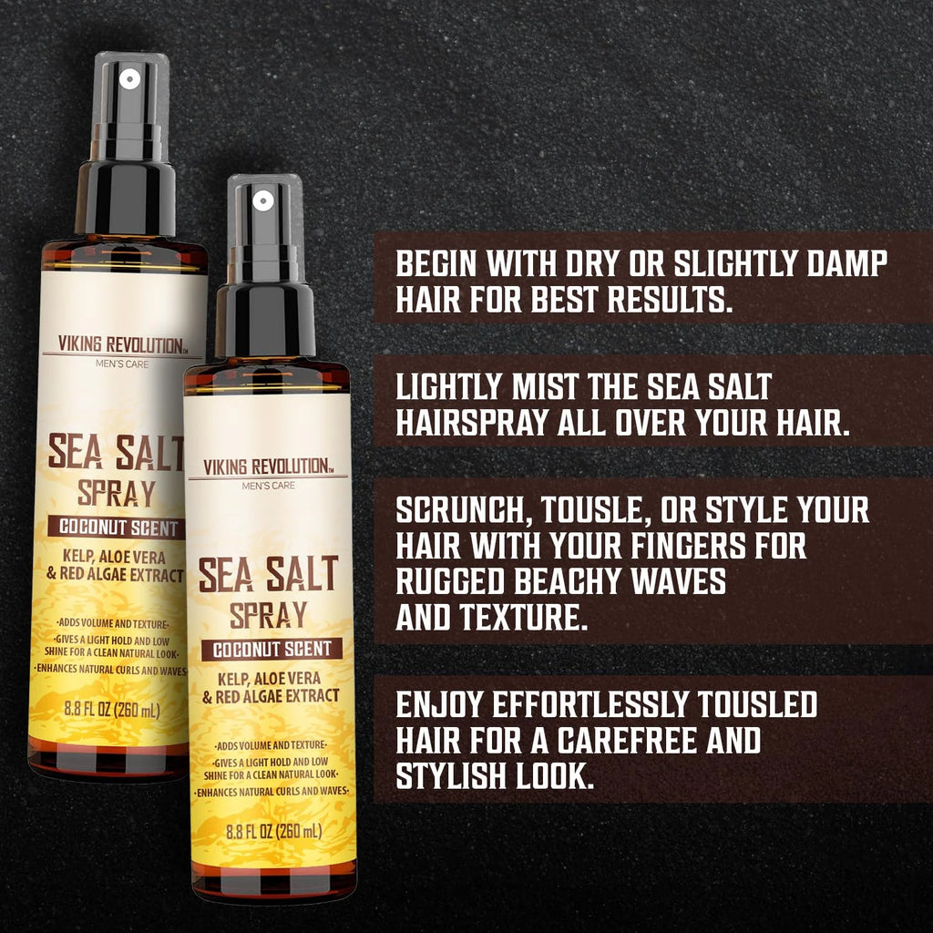 Sea Salt Spray for Hair, Coconut, 8 oz, 2 Packs D417692