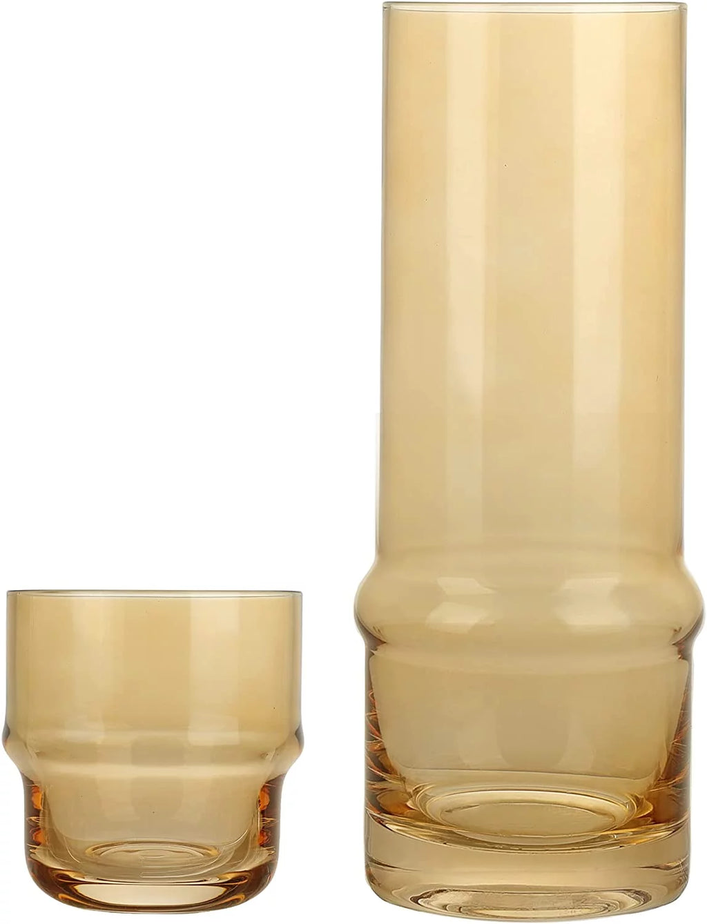 Amber 33-Ounce Pitcher and Drinking Glass L410222