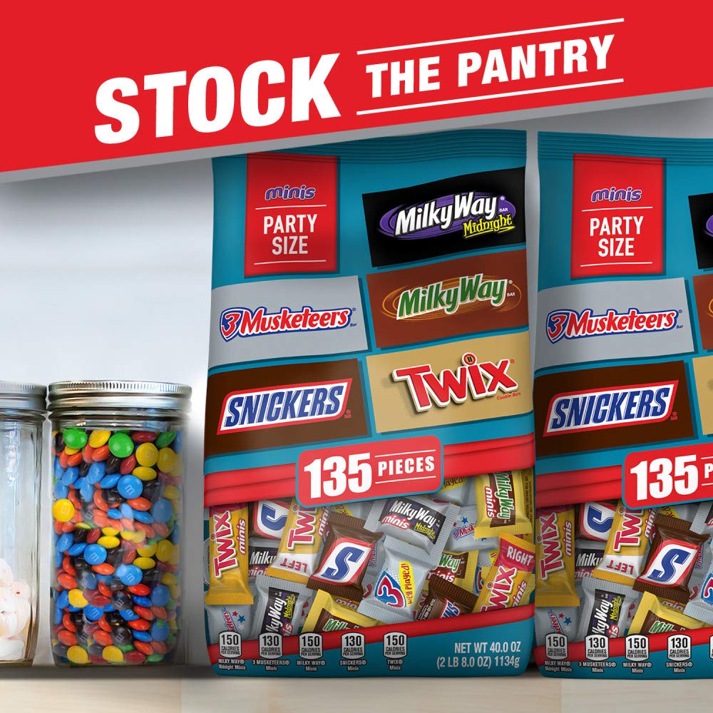 40 oz 135 Piece Milk Chocolate & Dark Chocolate Candy Bars Variety Pack F17520