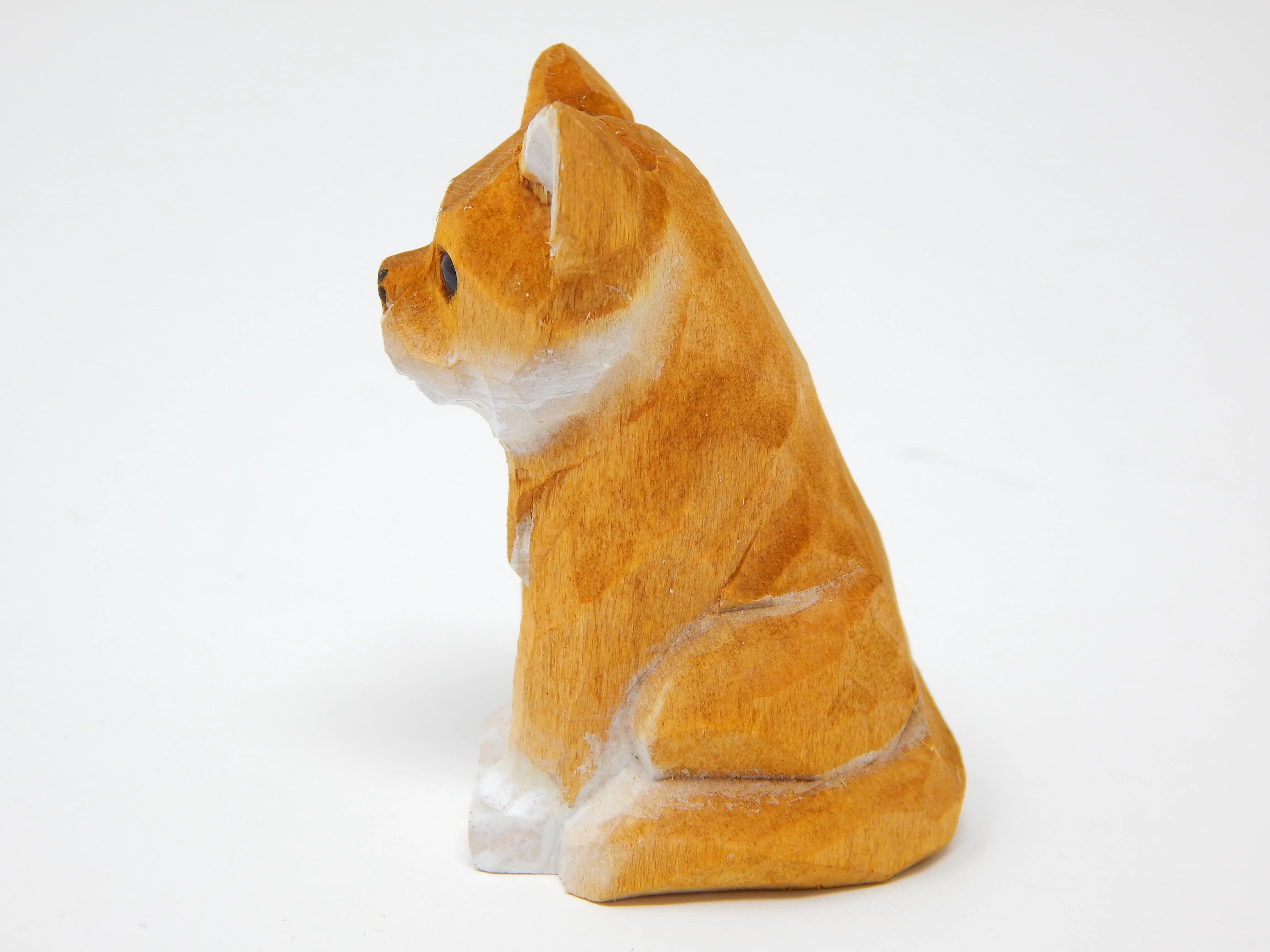 Wooden Carving Dog Figurine X7238