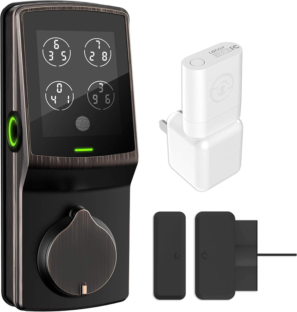 Smart Lock with Fingerprint & Wi-Fi, Keyless Entry Deadbolt Door Lock J594434