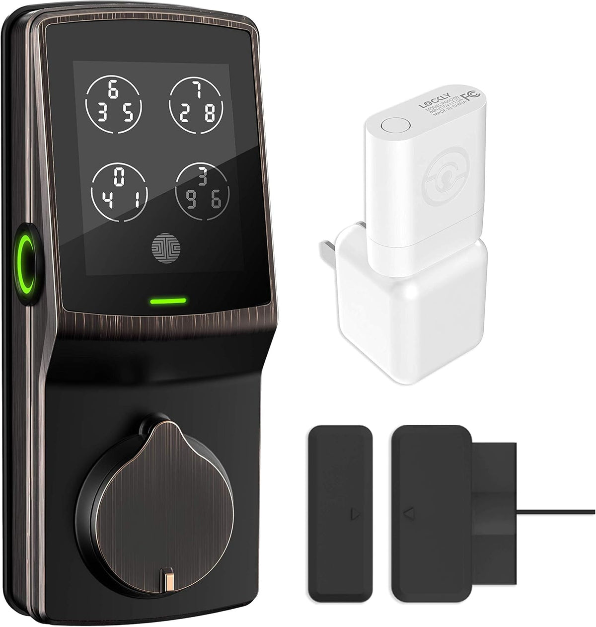 Smart Lock with Fingerprint & Wi-Fi, Keyless Entry Deadbolt Door Lock J594434