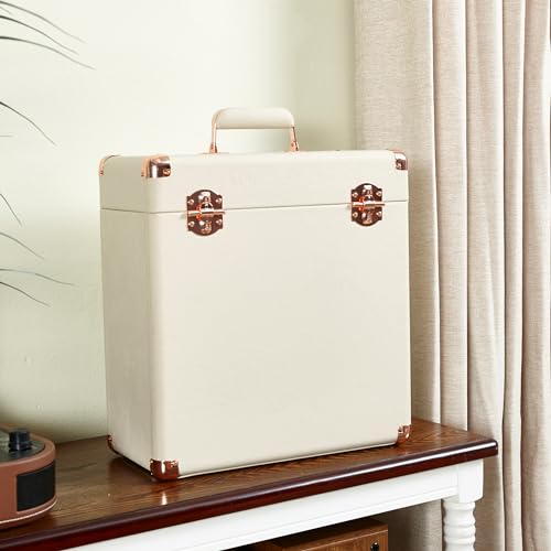 Vinyl Record Storage and Carrying Case, Holds 30 Albums C155888