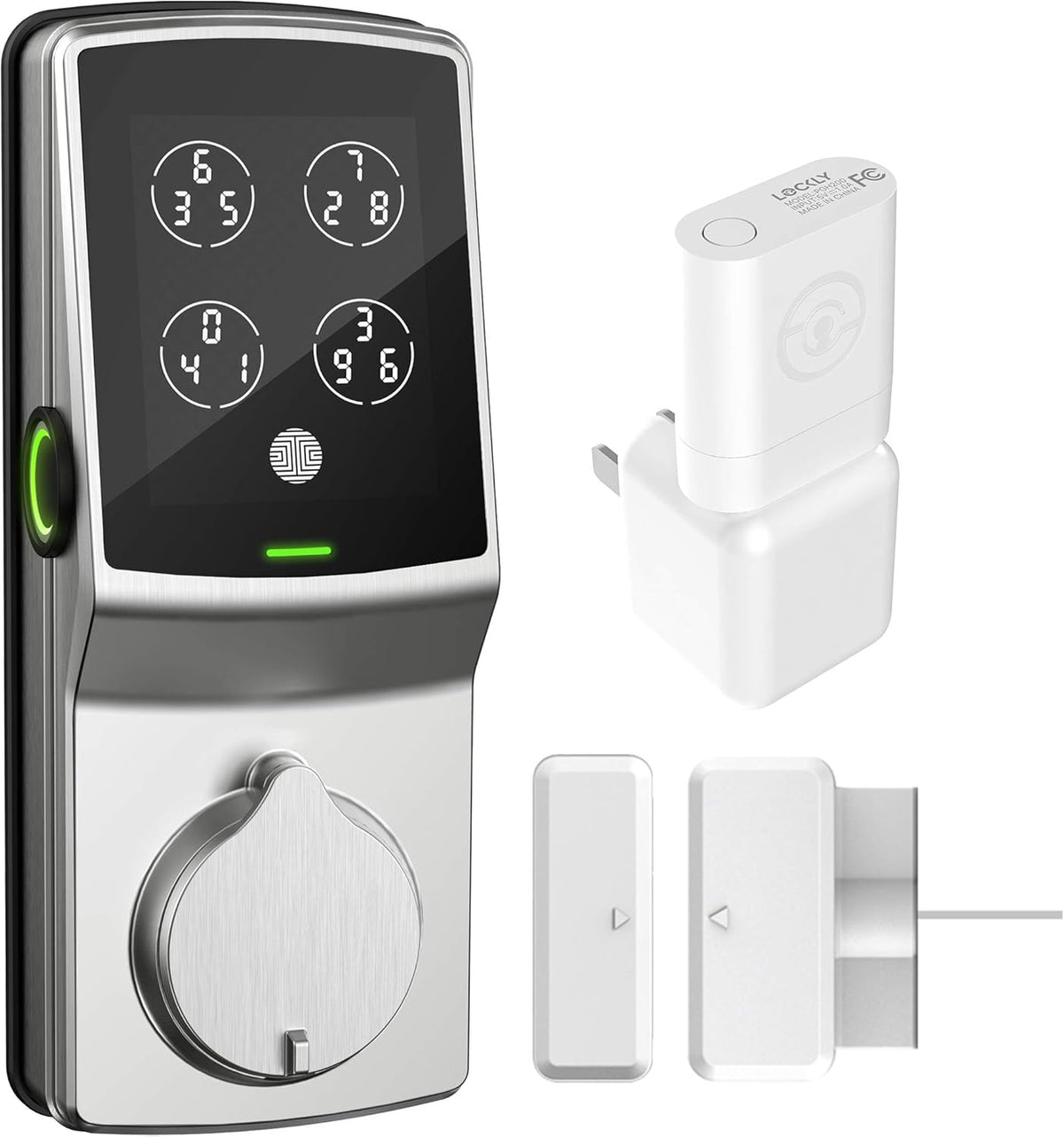 Smart Lock with Fingerprint & Wi-Fi, Keyless Entry Deadbolt Door Lock J594434