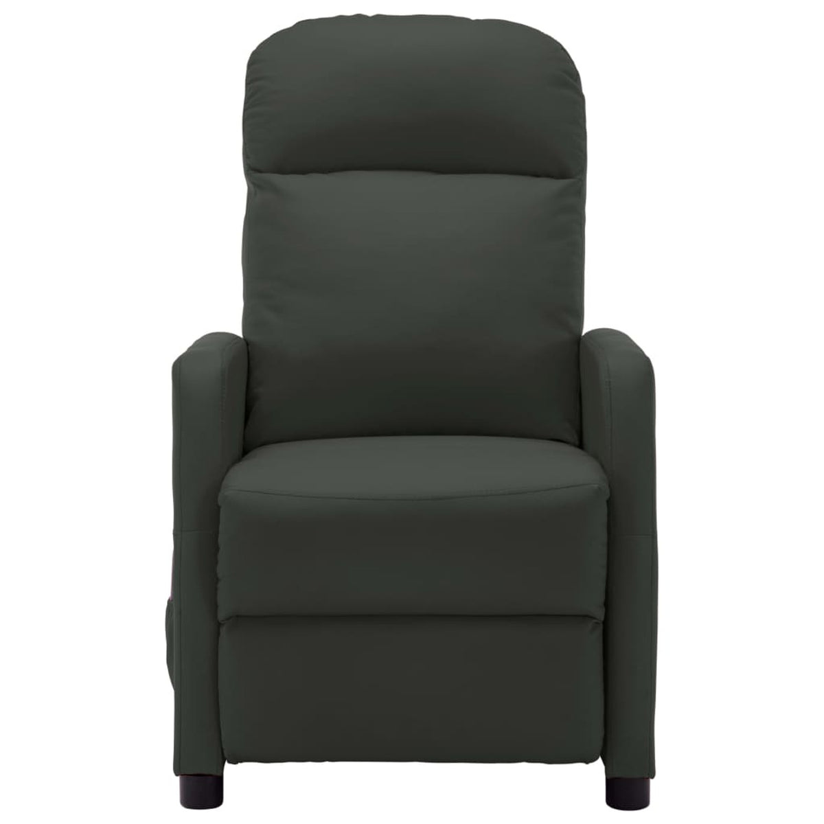 Faux Leather Massage Reclining Chair with Adjustable Footrest and Side Pocket V8946