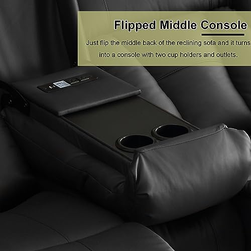 Manual Reclining Loveseat with Side Pockets X37916