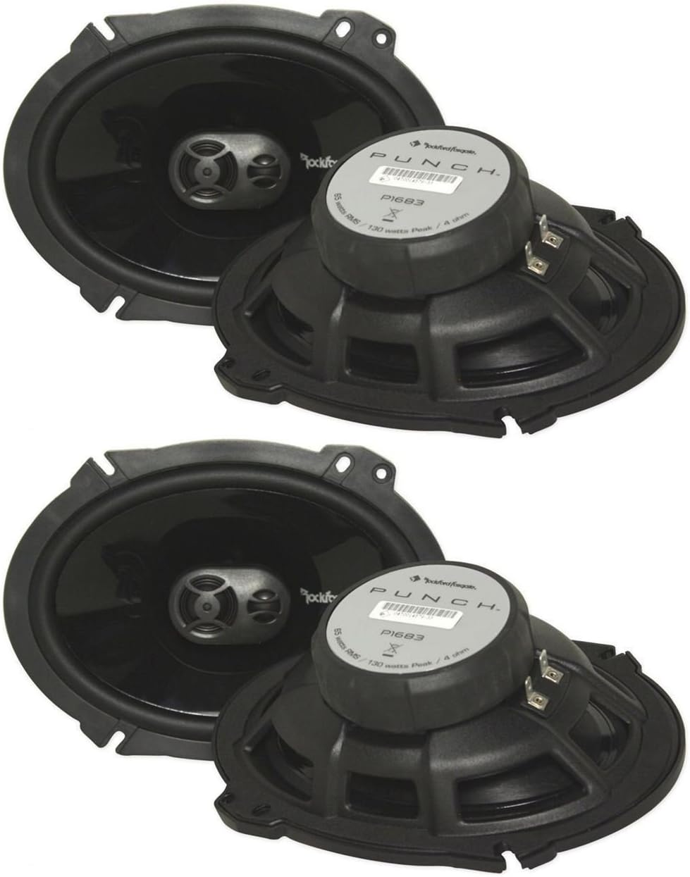 2 Pairs Of 130W 6x8 3-Way Car Stereo Speakers B286026