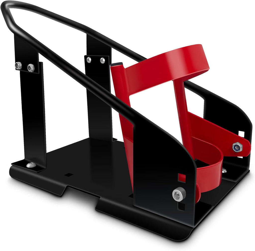 Heavy Duty Steel Motorcycle Wheel Chock, 1800 lbs Capacity Wheel Cradle Holder, Front Wheel Stand with 3 Adjustable Height Holes Q1138