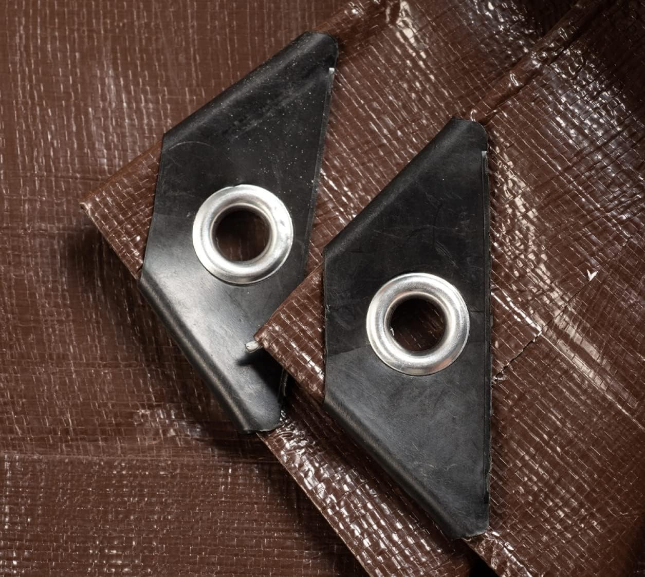 Brown/Black Heavy Duty Tarp, 8-9 Mil Thick, 18x24, Pack of 2 K526