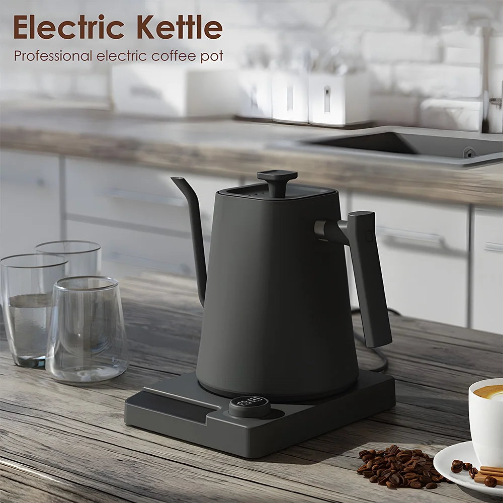 1.0L Stainless Steel Gooseneck Kettle with Temperature Control U30163