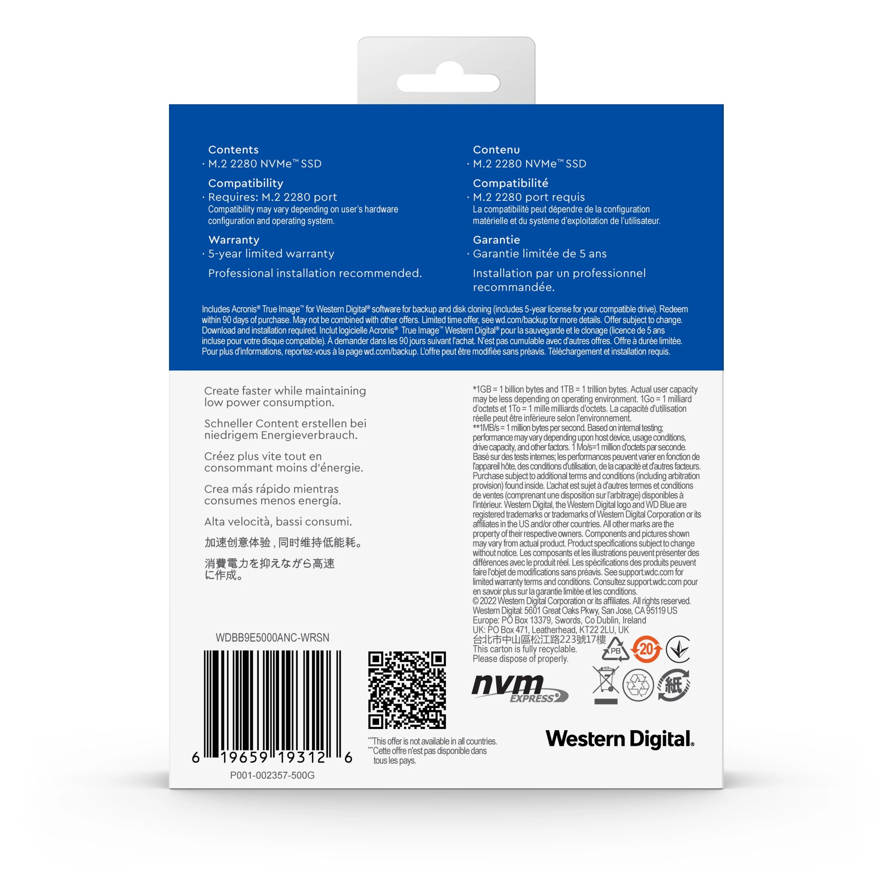 500GB NVMe SSD G111