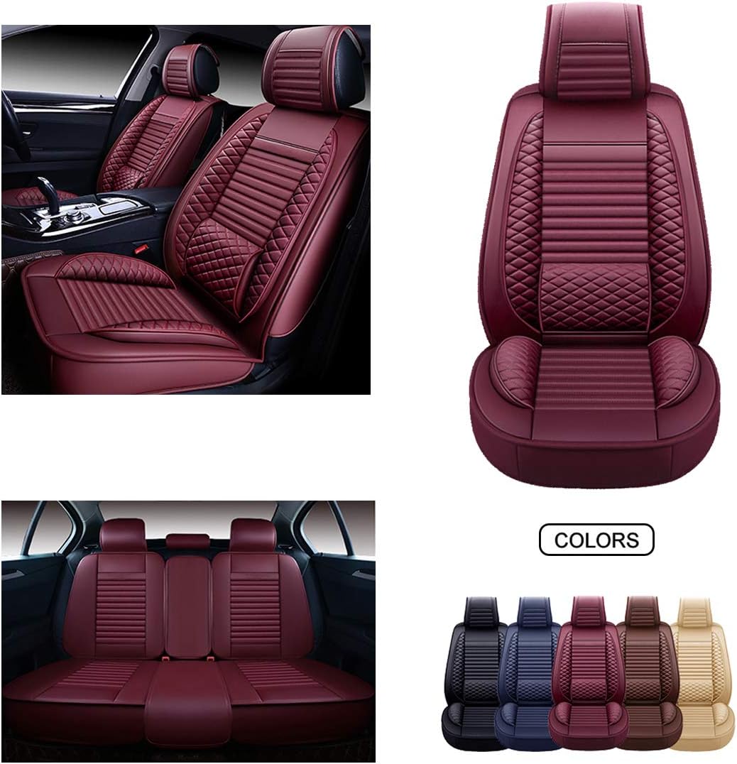Leather Car Seat Covers Universal Fit Set G7532