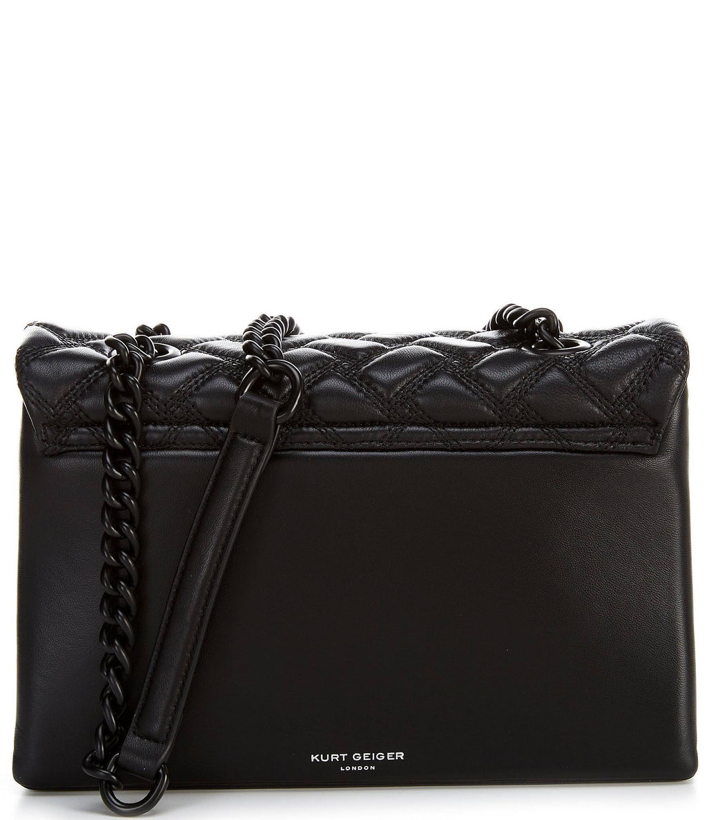 Dark Green Quilted Shoulder Bag U721