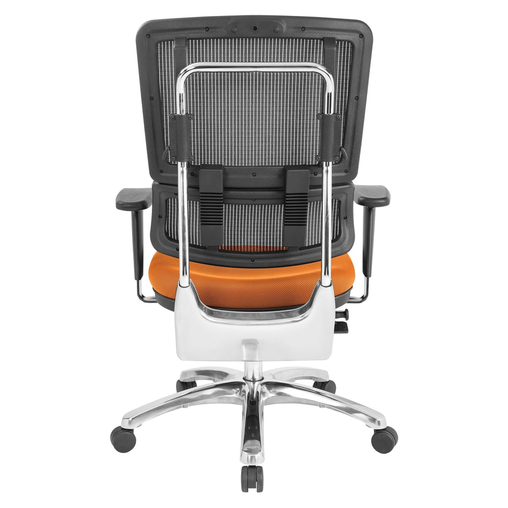 Olive Black Mesh Back Fabric Seat Chrome Base Chair T4525