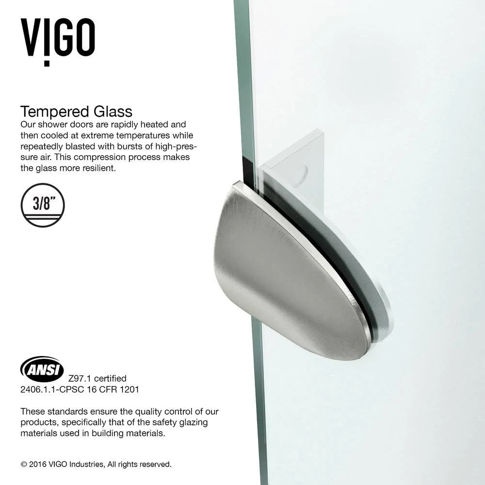 Frameless Neo-Angle Shower Enclosure with Base L106