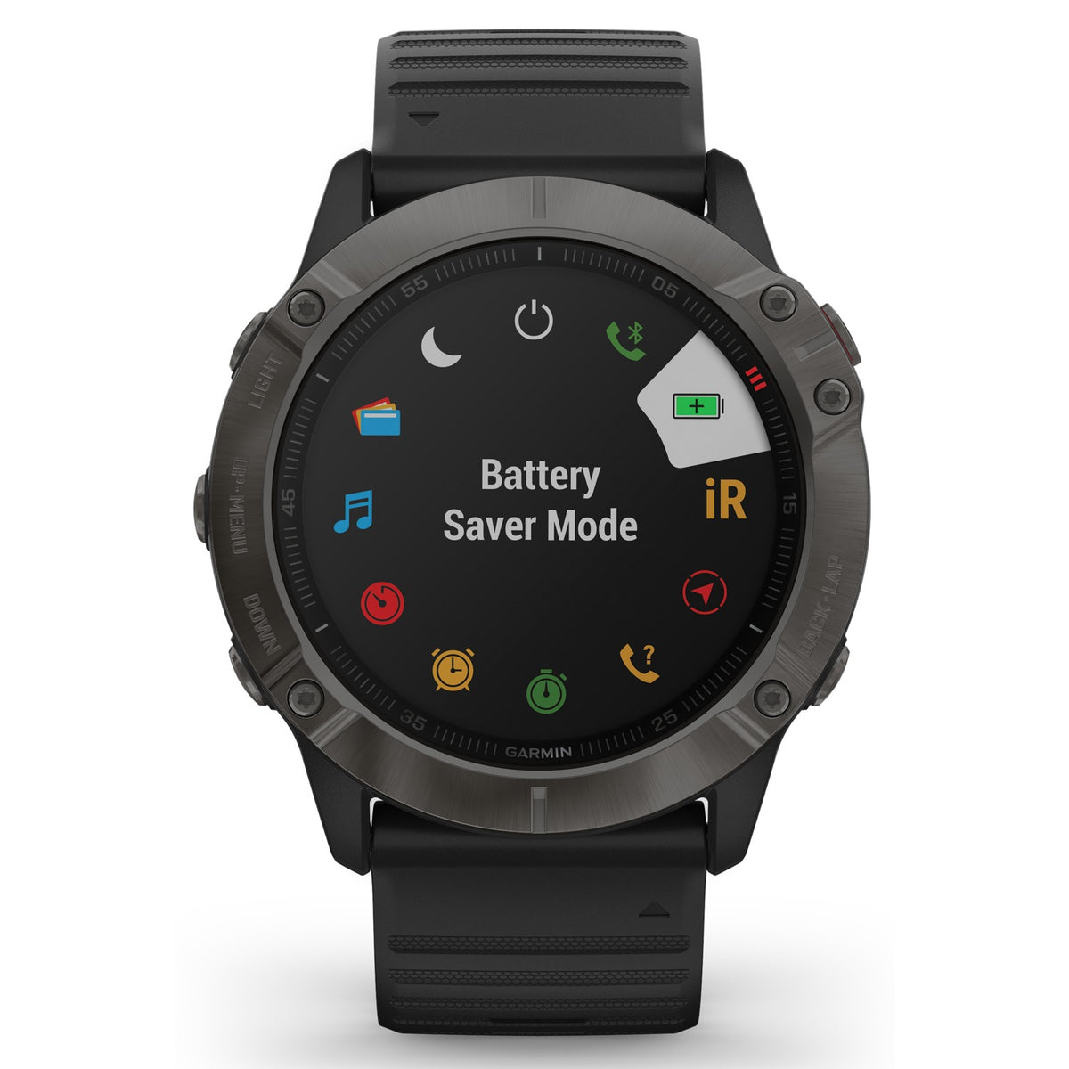 Carbon Gray DLC Sapphire Watch with Black Band K586385