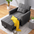 Single Sofa Bed with 3 Adjustable Inclinations, Dark Gray R846247