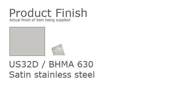 Back to Back Flush Pull Set Satin Stainless D877