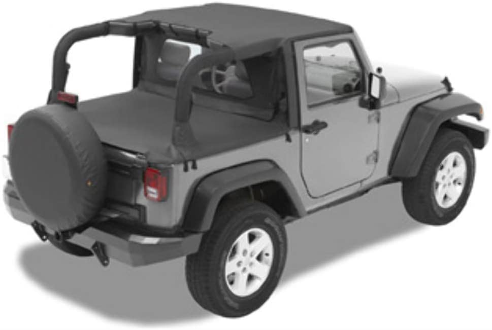 Black Diamond Header-style Bikini Top for Wrangler JK 2-Door U2535