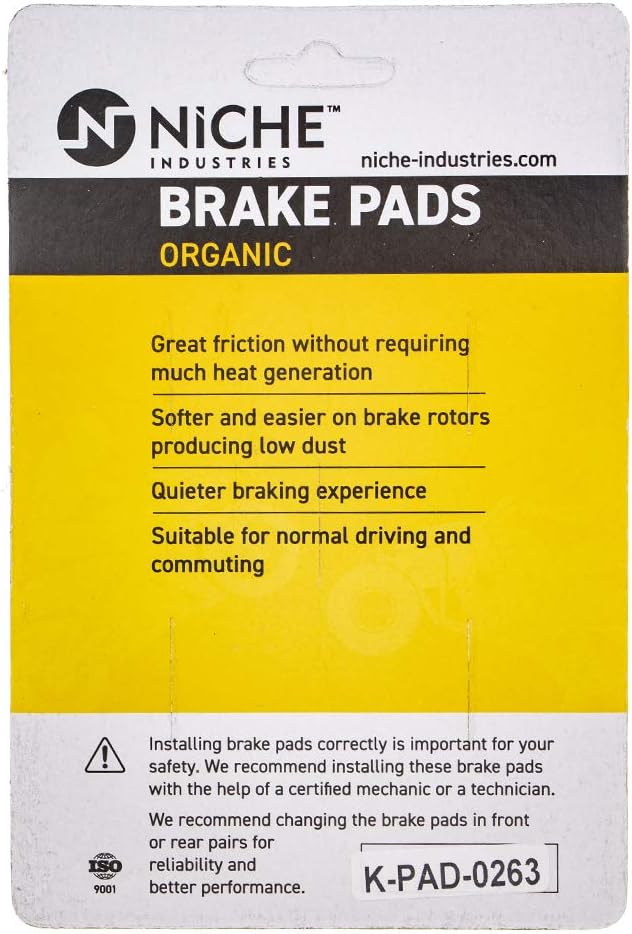 Organic Brake Pad Set Pack of 2 D505