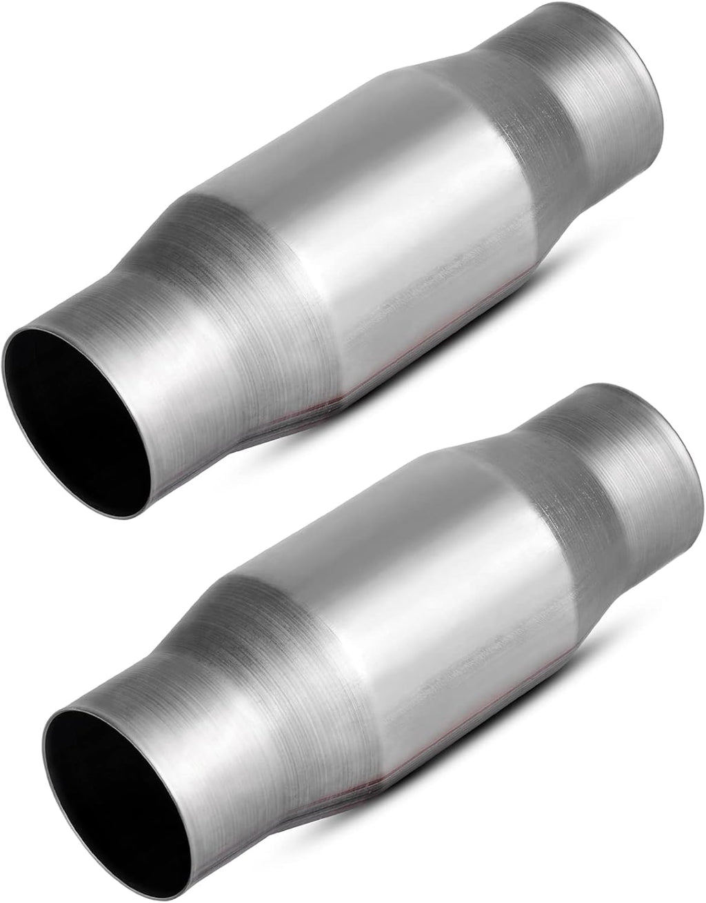 2-Pack Universal Catalytic Converter, 3" Inlet/Outlet, Stainless Steel Shell Y7388
