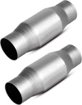 2-Pack Universal Catalytic Converter, 3" Inlet/Outlet, Stainless Steel Shell Y7388
