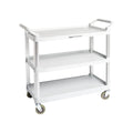 3 Shelves Utility Cart with 400 lbs Loading Capacity, Grey O455