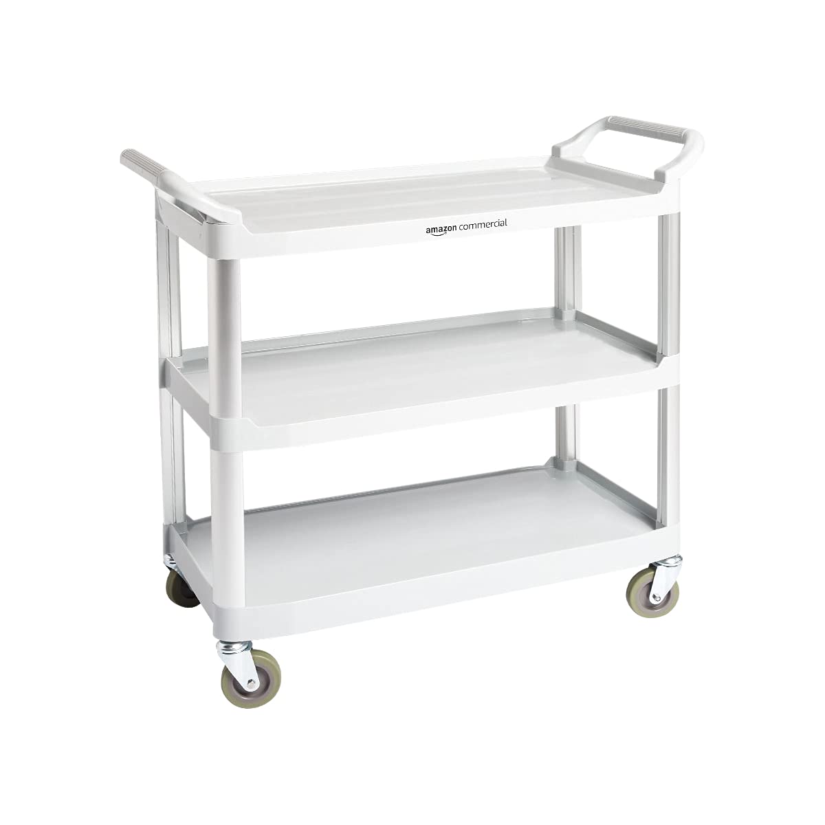 3 Shelves Utility Cart with 400 lbs Loading Capacity, Grey O455