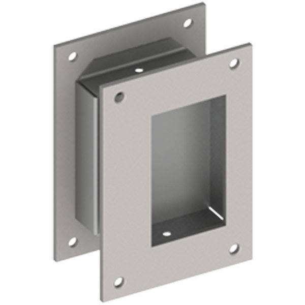 Back to Back Flush Pull Set Satin Stainless D877