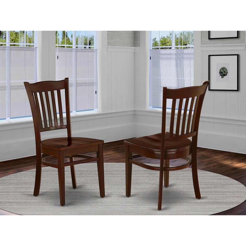 Mahogany Wood Dining Chairs (Set of 2) V528