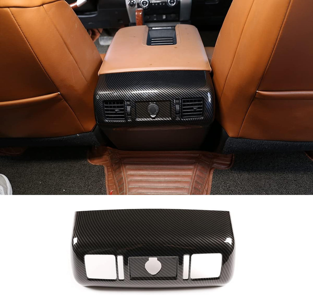 ABS Rear Central Armrest Air Conditioning Vent Decorative Frame (Red) O97076