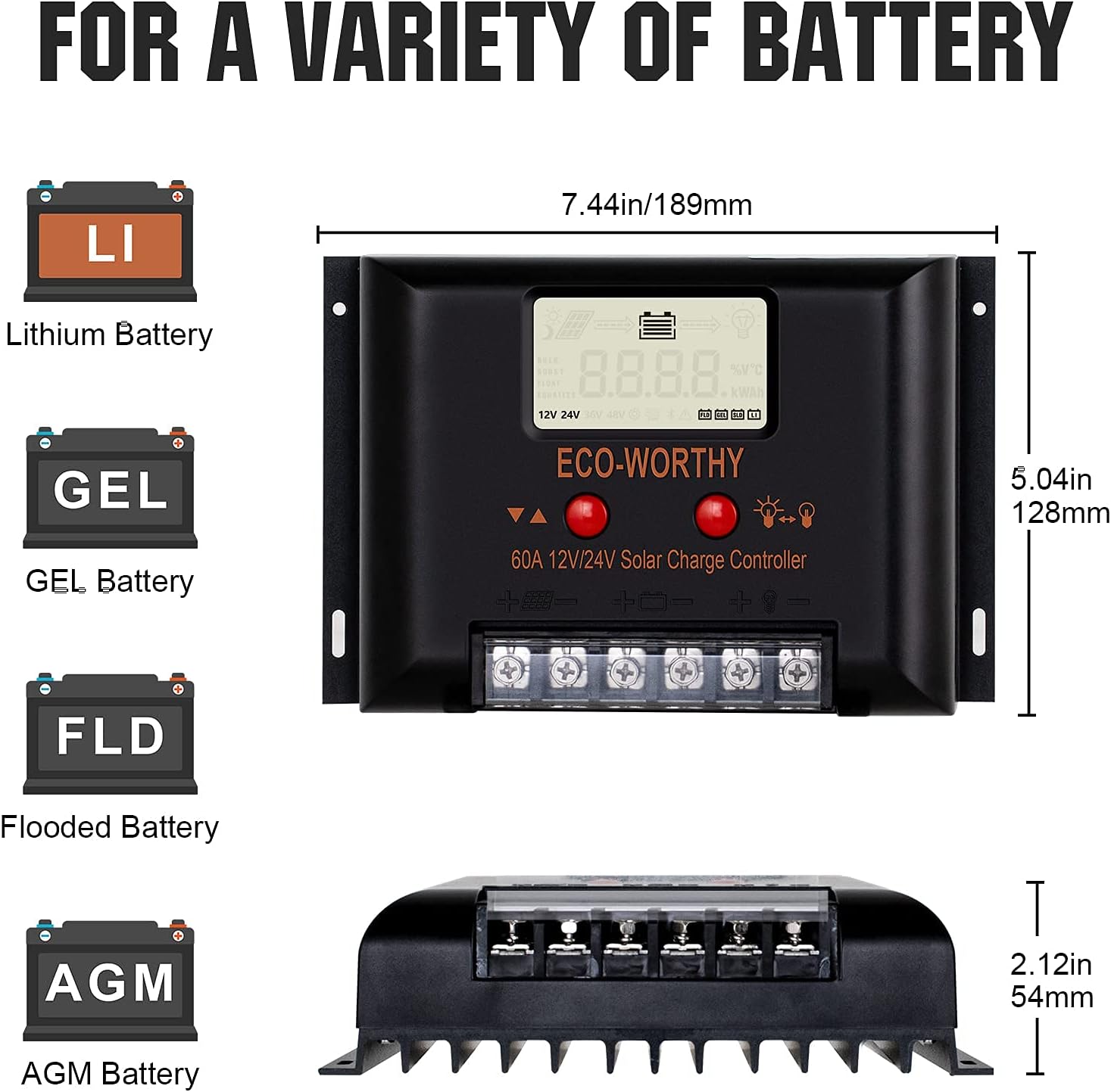 400 Watt 24 Volt Solar Panel Kit with 4pcs 100W Solar Panels and 60A Charge Controller J159