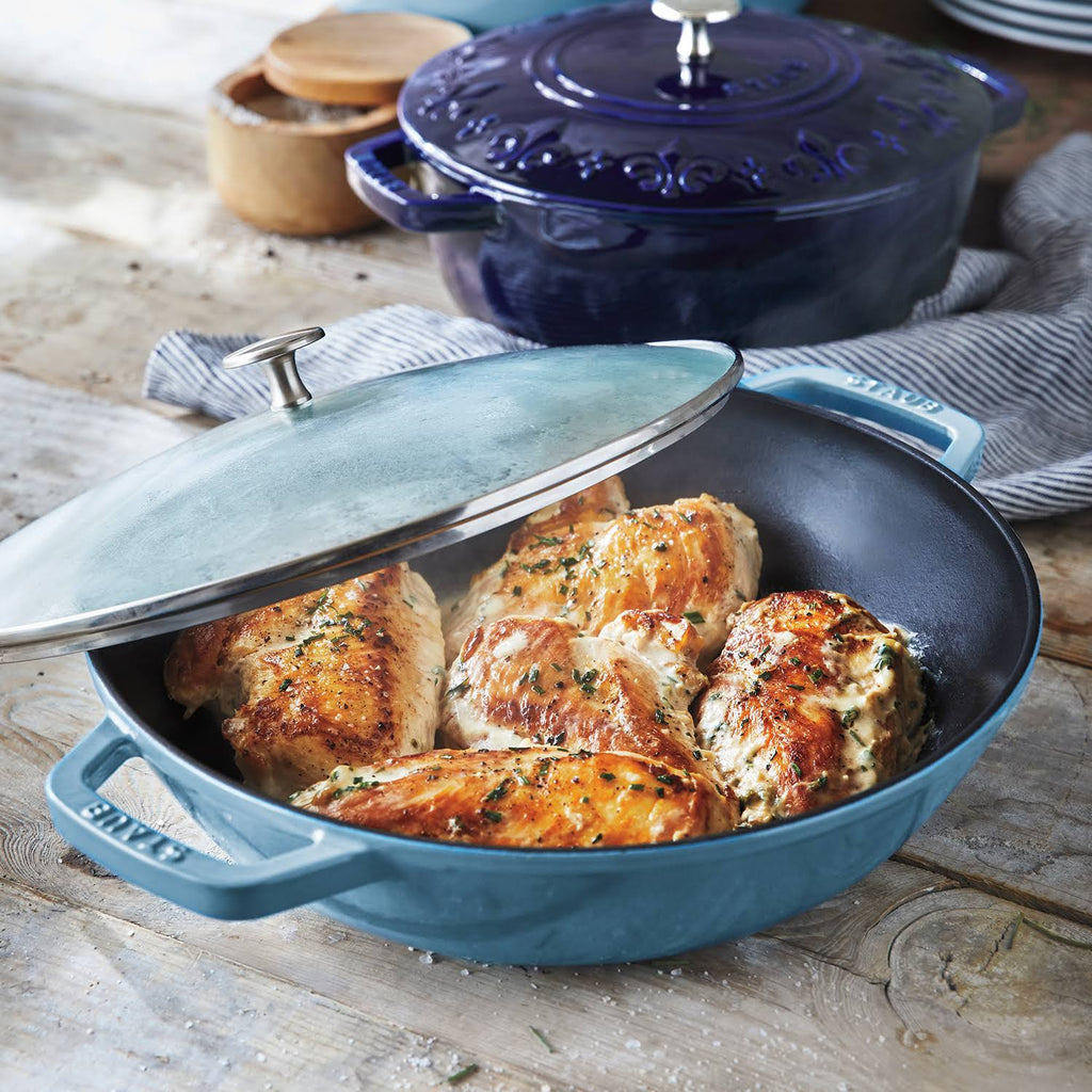 Dark Blue Cast Iron 4.5-qt Pan G5621