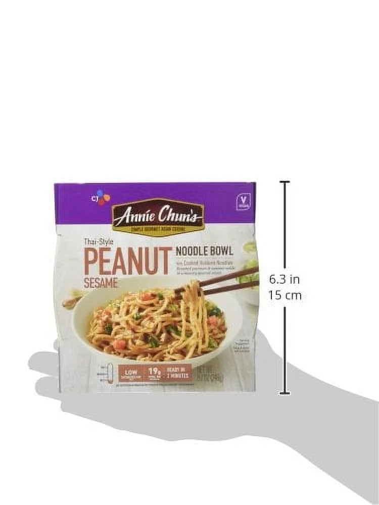 Peanut Sesame Noodle Bowl, Non-Gmo, Vegan, 8.7 Oz (Pack of 6) D317