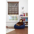 Cordless Faux Wood Blind Dark Oak 59 x 64 in. O582579